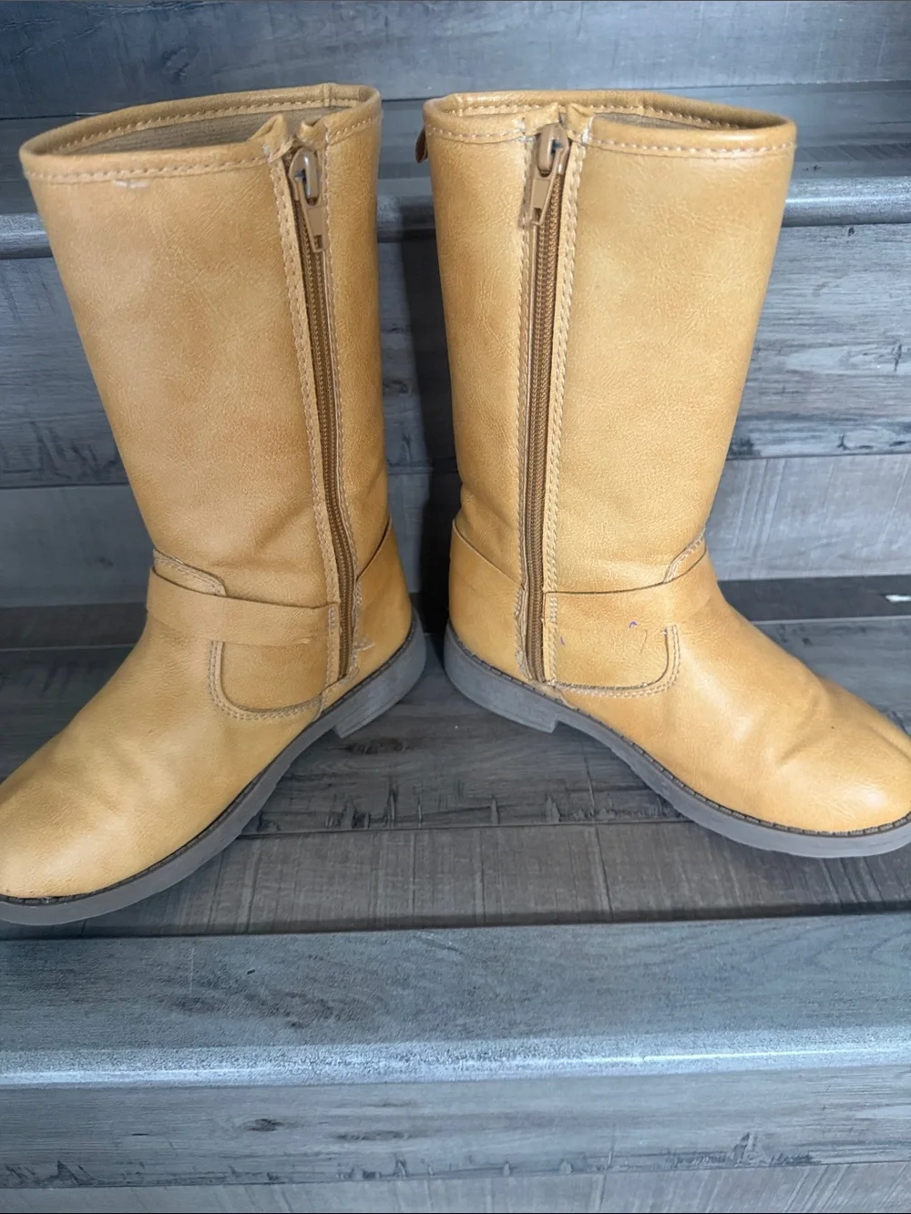 Carter's Tan Mid-Calf Girls' Pull-On Boots